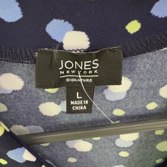 Jones New York Sleeveless V Neck Top Blouse US Women's L - Picture 4 of 8